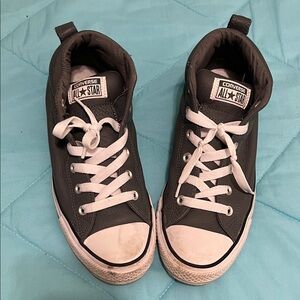 Converse Men's High-Top Sneakers - Gray and White